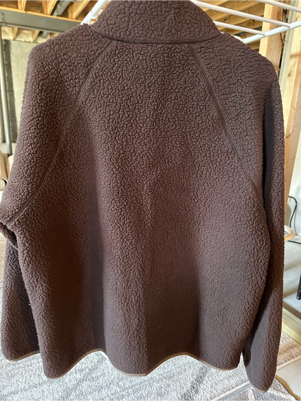 Aritzia Polartec Rich Mocha Brown Zip Jacket - Picture 3 of 3